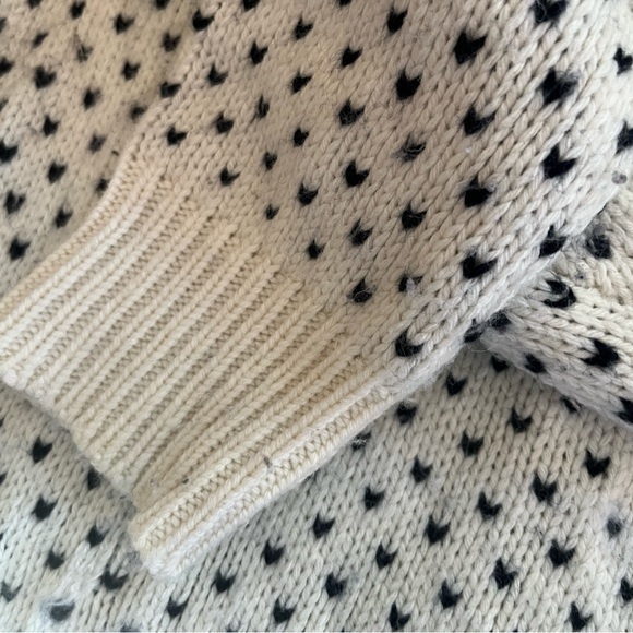 Talbots Fair Isle Pom Pom Sweater Size L - Picture 6 of 14
